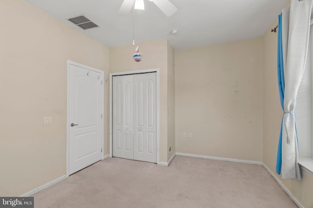 119 Glengarry Ln, Hainesport, NJ 08036 - unfurnished bedroom featuring carpet, a closet, baseboards, and ceiling fan