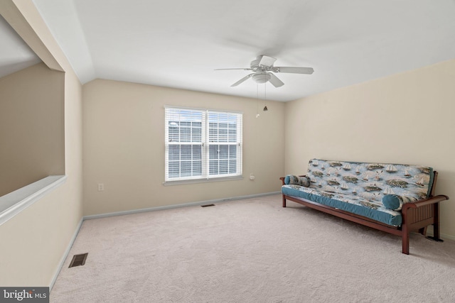 119 Glengarry Ln, Hainesport, NJ 08036 - living area with a ceiling fan, carpet flooring, and baseboards