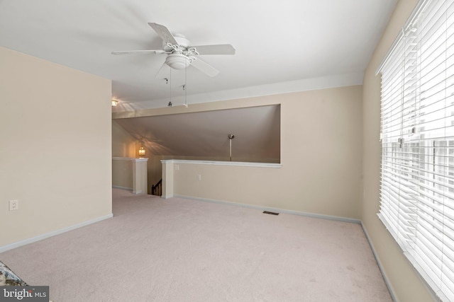 119 Glengarry Ln, Hainesport, NJ 08036 - unfurnished living room with carpet flooring, ceiling fan, and baseboards