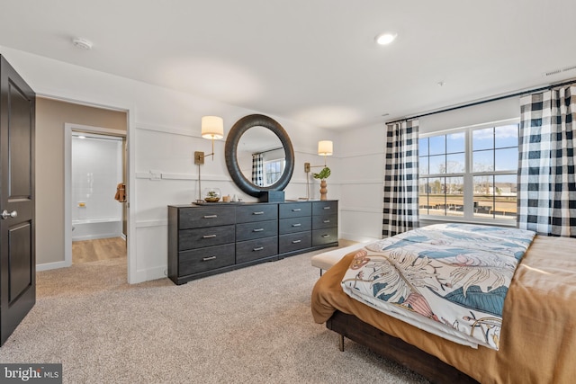 bedroom with carpet flooring