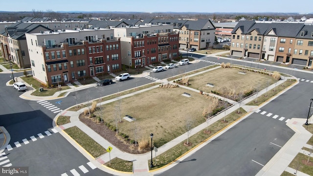 drone / aerial view featuring a residential view