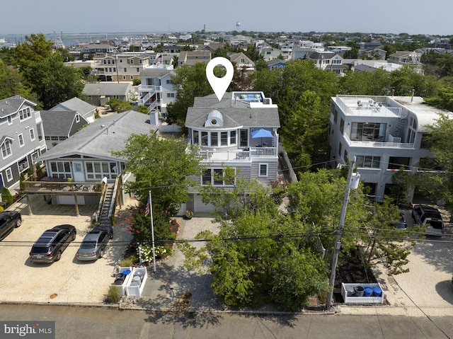 drone / aerial view featuring a residential view