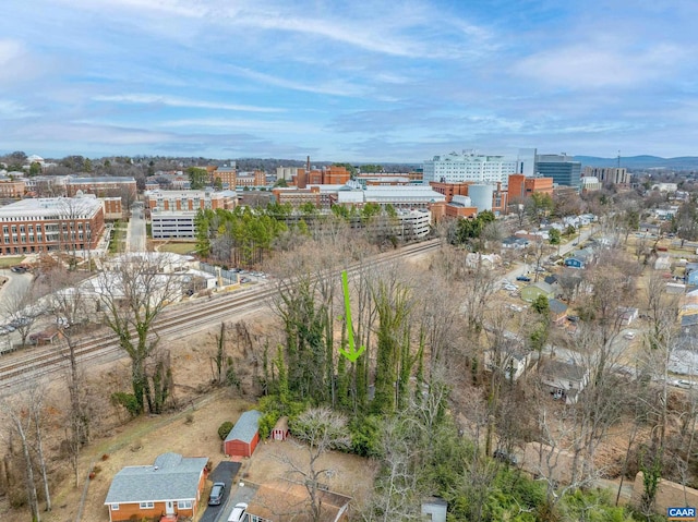 bird's eye view with a view of city