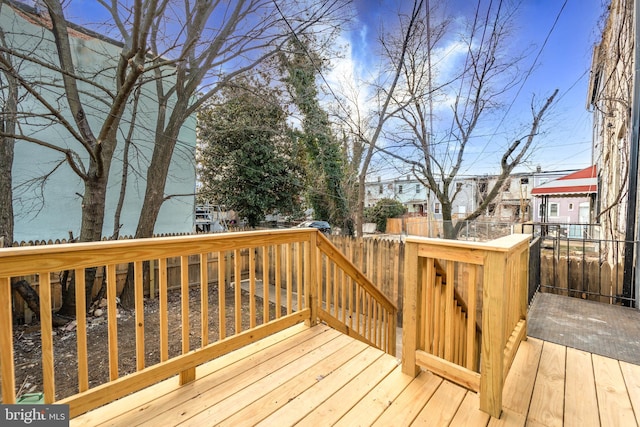 607 N Longwood St, Baltimore, MD 21216 - view of wooden terrace