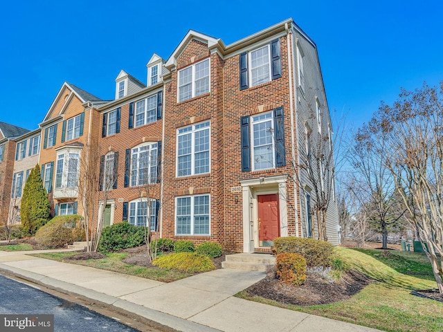 multi unit property with brick siding