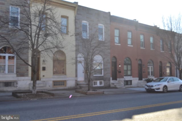 view of building exterior featuring entry steps