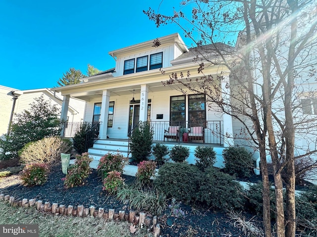 view of front of house with a porch