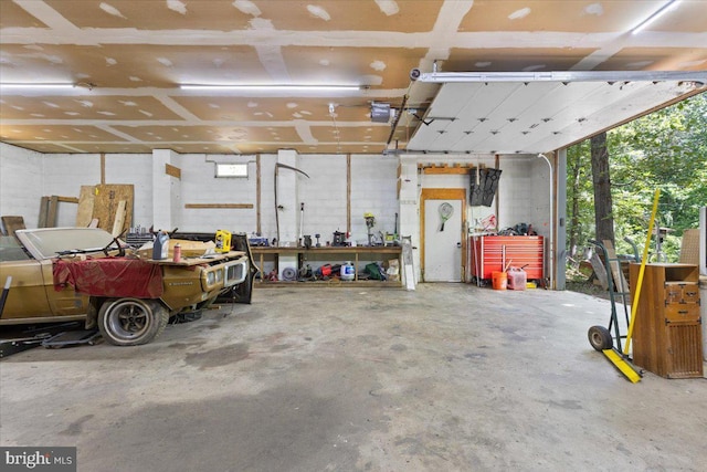 38577 Goose Creek Ln, Leesburg, VA 20175 - garage with a workshop area