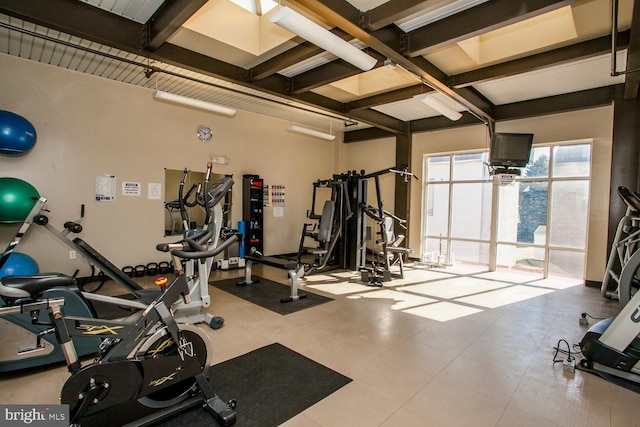 view of exercise room