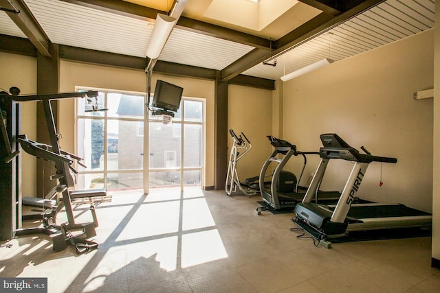 view of exercise room