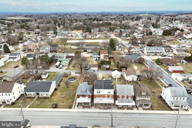 bird's eye view featuring a residential view