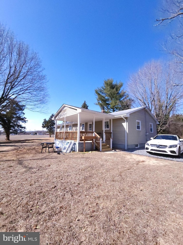 view of front of home