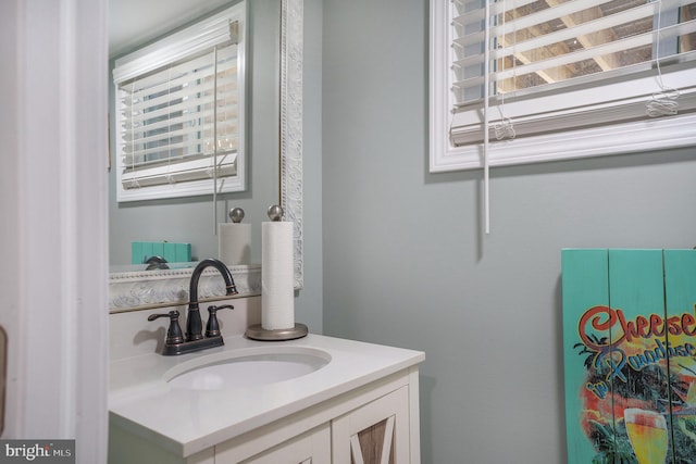 bathroom featuring vanity