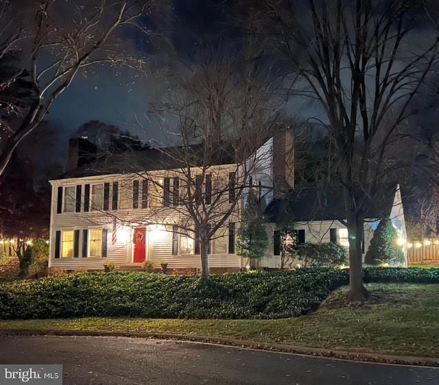 view of colonial-style house