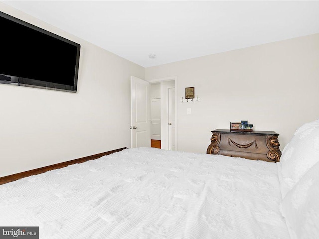 bedroom with baseboards