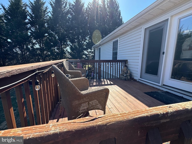 view of wooden terrace