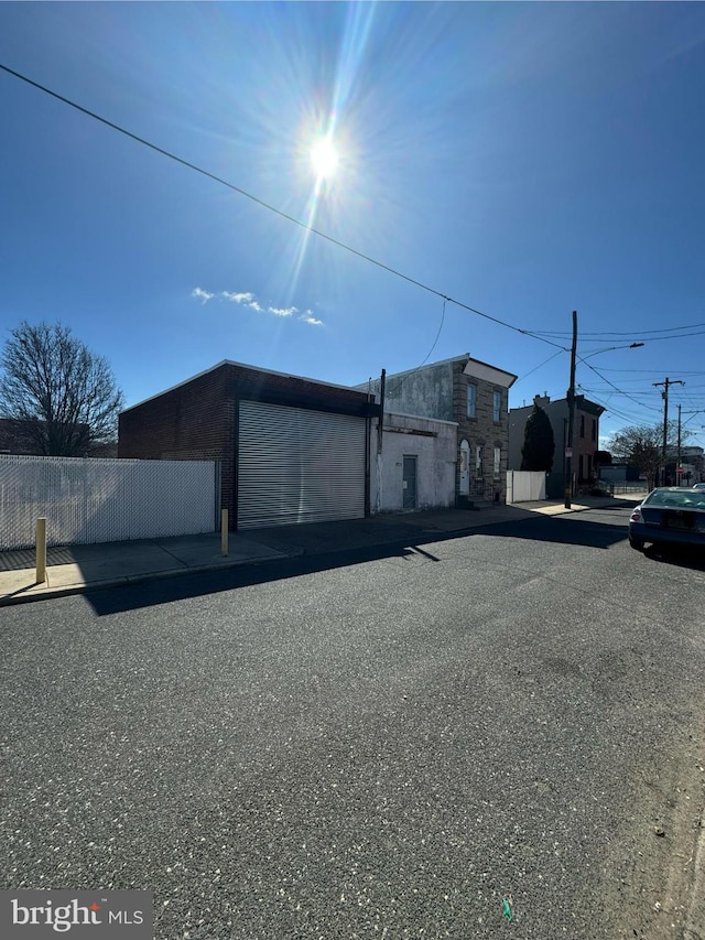 view of front of property with fence