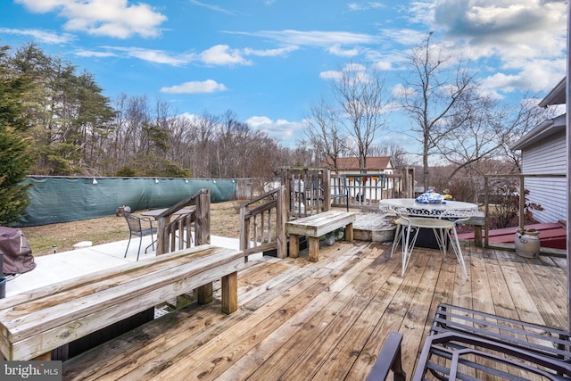 view of deck