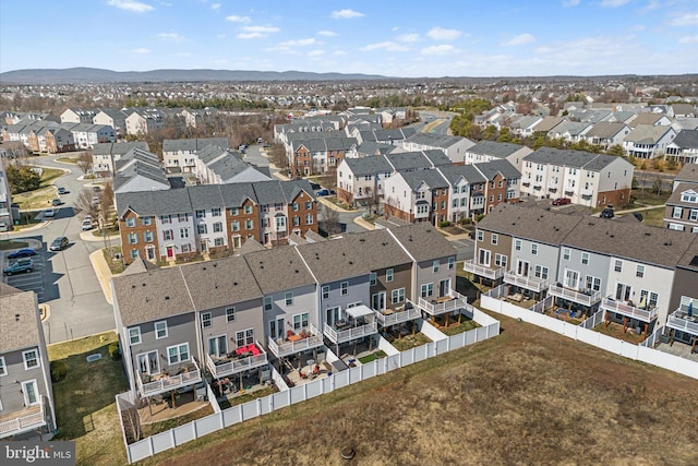 bird's eye view featuring a residential view