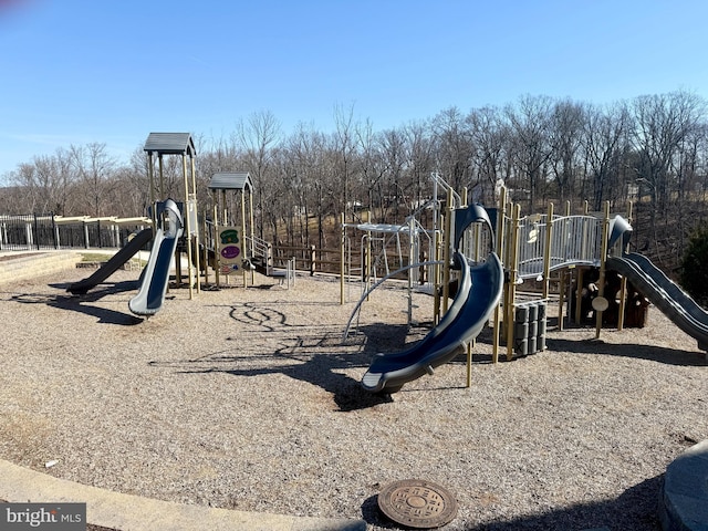 view of communal playground