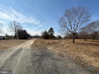 view of road with a rural view