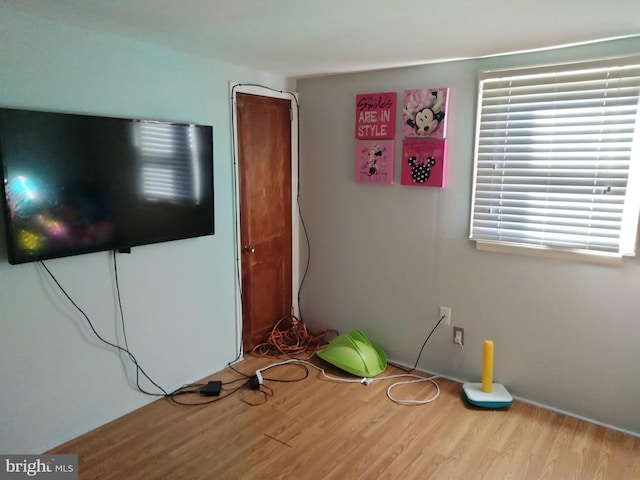 interior space featuring wood finished floors