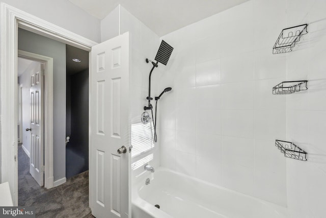 bathroom with shower / bathtub combination