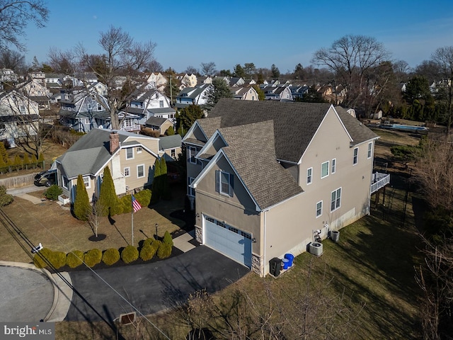 drone / aerial view featuring a residential view