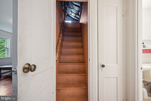 view of stairs