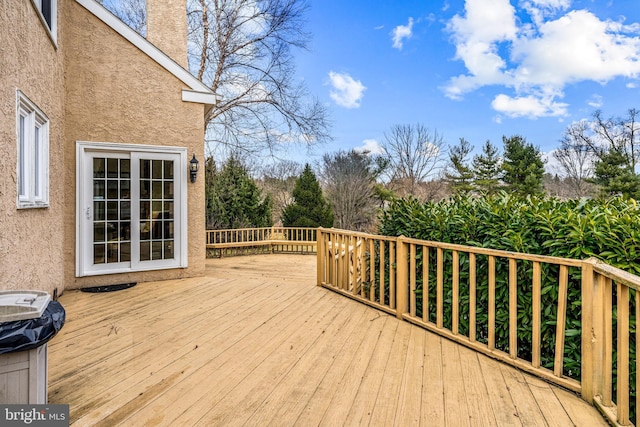 view of wooden terrace