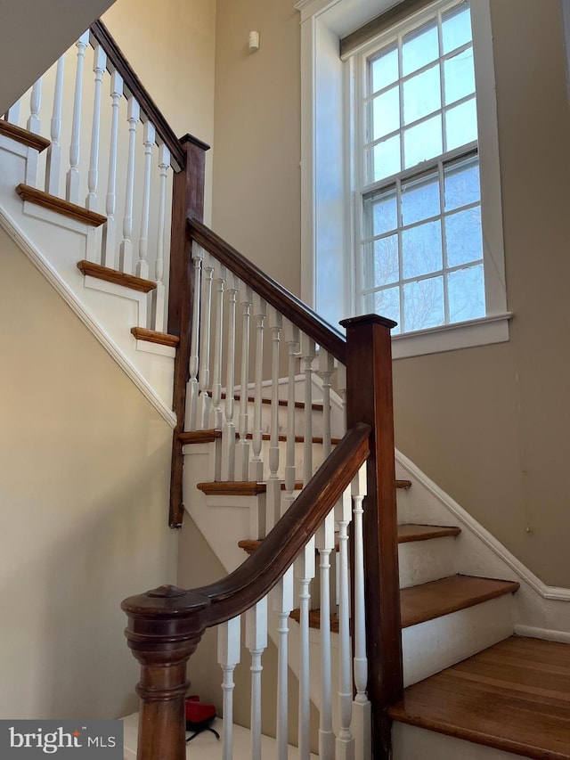 view of stairway