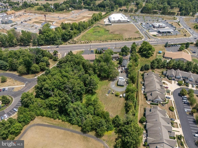 aerial view featuring a residential view