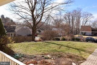 view of grassy yard