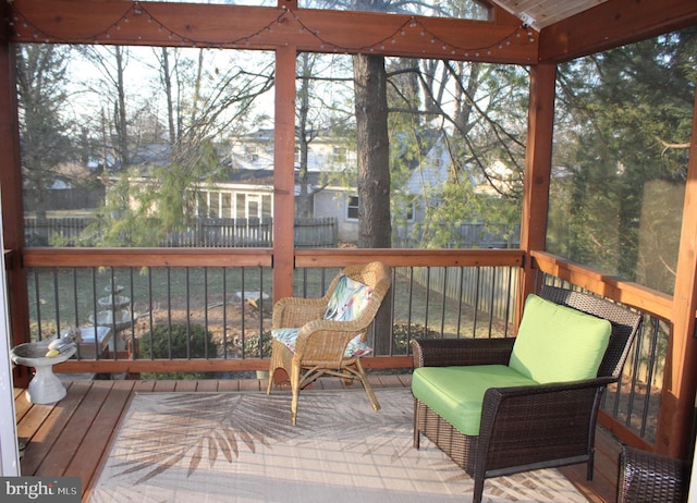 view of sunroom / solarium