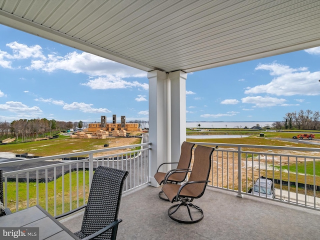 balcony featuring a sunroom