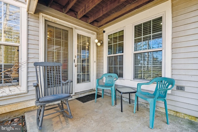 view of patio / terrace featuring a porch