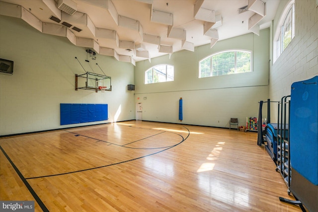 view of basketball court featuring community basketball court