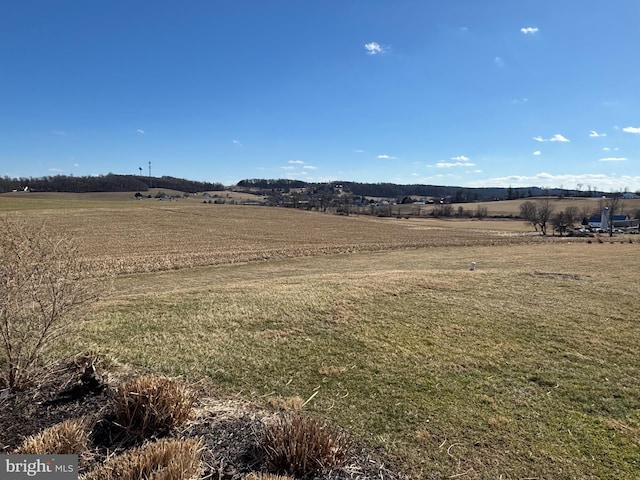 view of mountain feature featuring a rural view