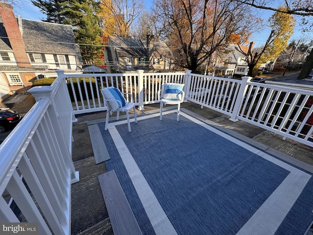 view of patio / terrace featuring a wooden deck