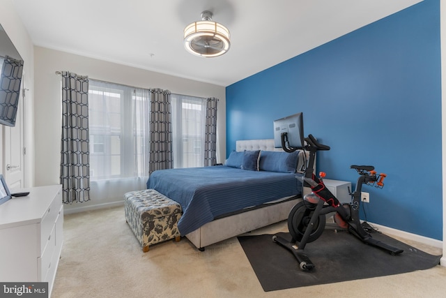 12831 Clarksburg Square Rd, Clarksburg, MD 20871 - bedroom with baseboards and light colored carpet