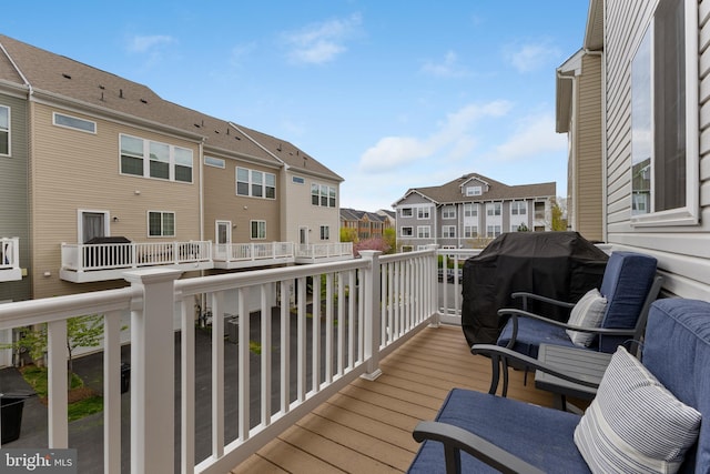 12831 Clarksburg Square Rd, Clarksburg, MD 20871 - balcony featuring a residential view and a grill