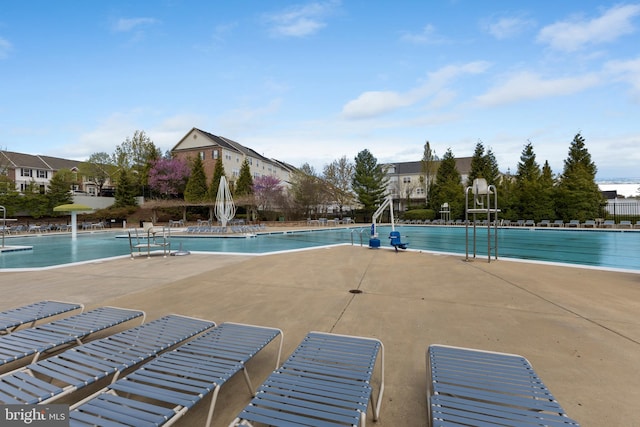 12831 Clarksburg Square Rd, Clarksburg, MD 20871 - pool featuring a patio area and fence