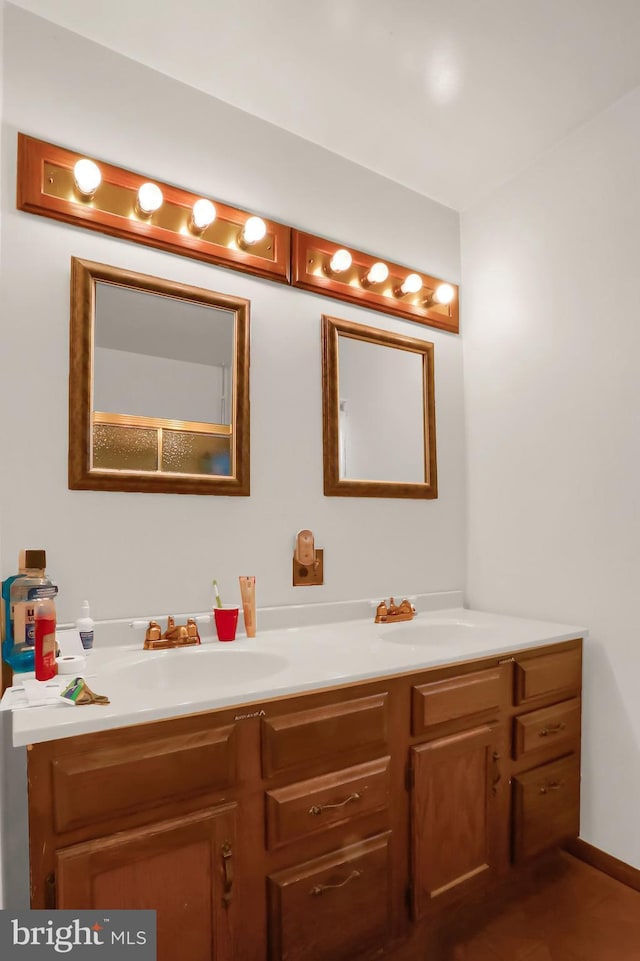 bathroom featuring vanity