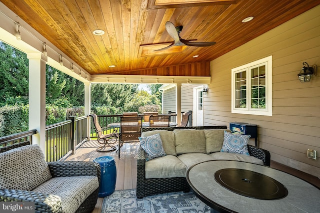 view of patio / terrace with outdoor lounge area