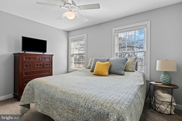 631 Monument Ave, Malvern, PA 19355 - carpeted bedroom featuring a ceiling fan and baseboards