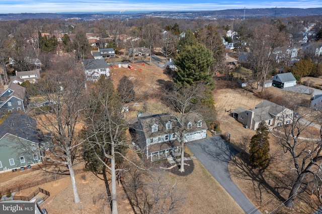 631 Monument Ave, Malvern, PA 19355 - drone / aerial view featuring a residential view