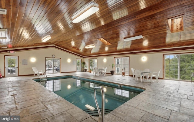 view of indoor pool