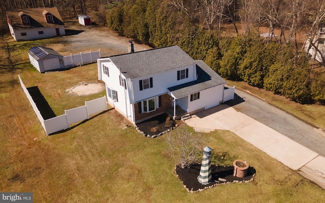 birds eye view of property