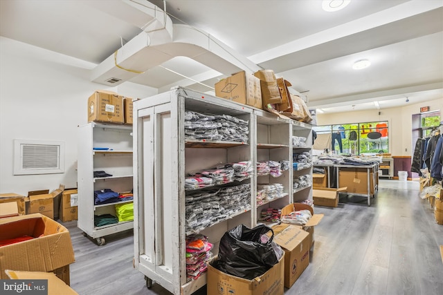 storage room featuring visible vents