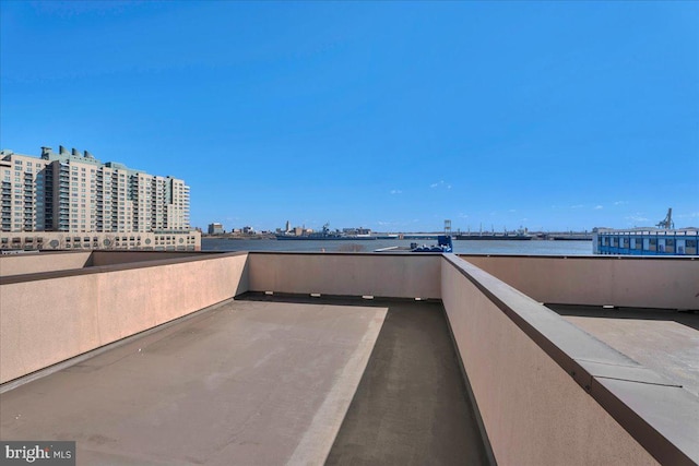 view of patio featuring a city view